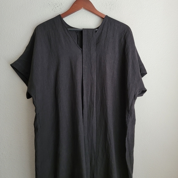 Jenni Kayne Zuma Linen Caftan Dress in Black size M/L NWT - Picture 1 of 7